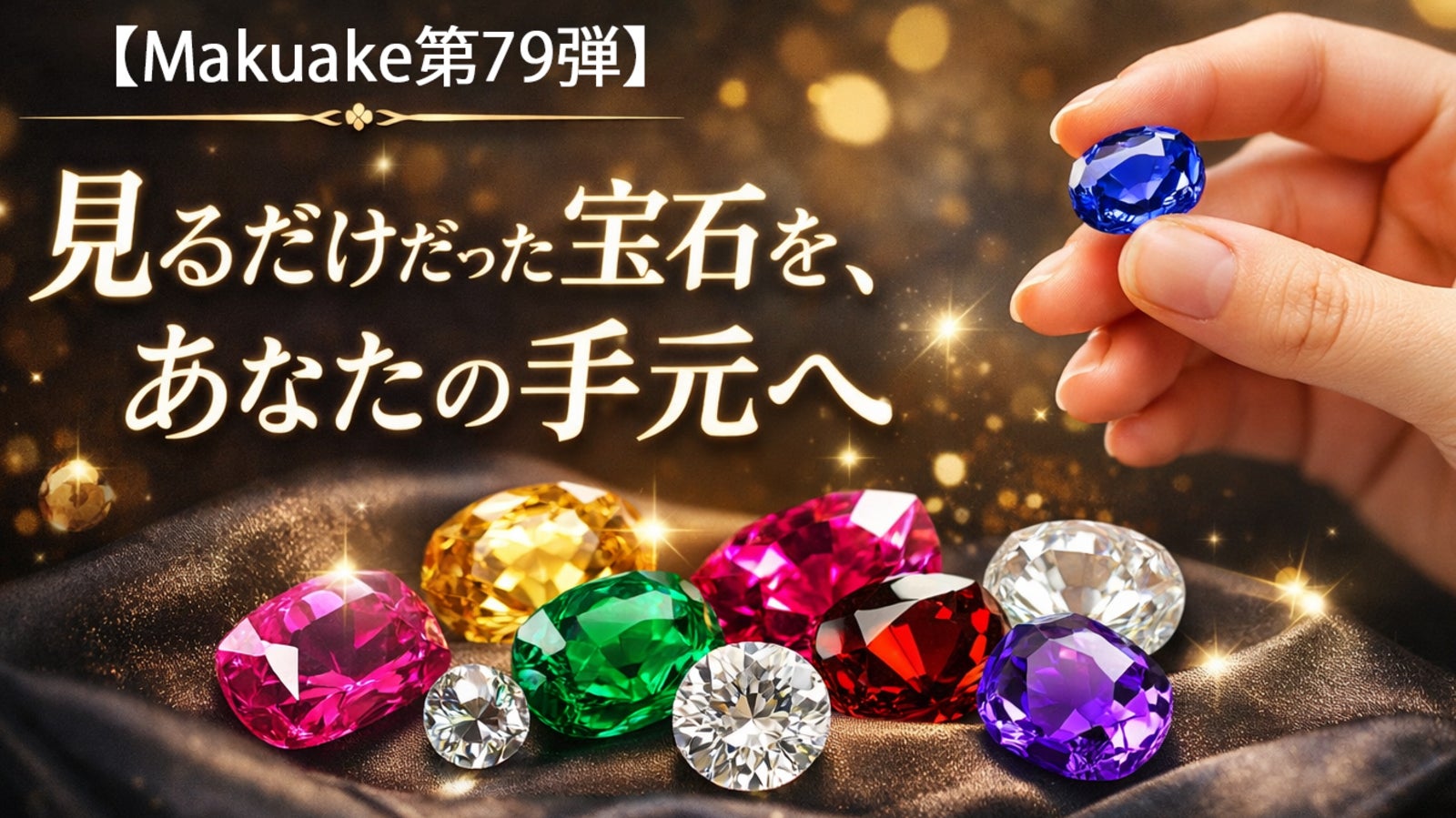 【Makuake第79弾】見るだけだった宝石を、あなたの手元へ