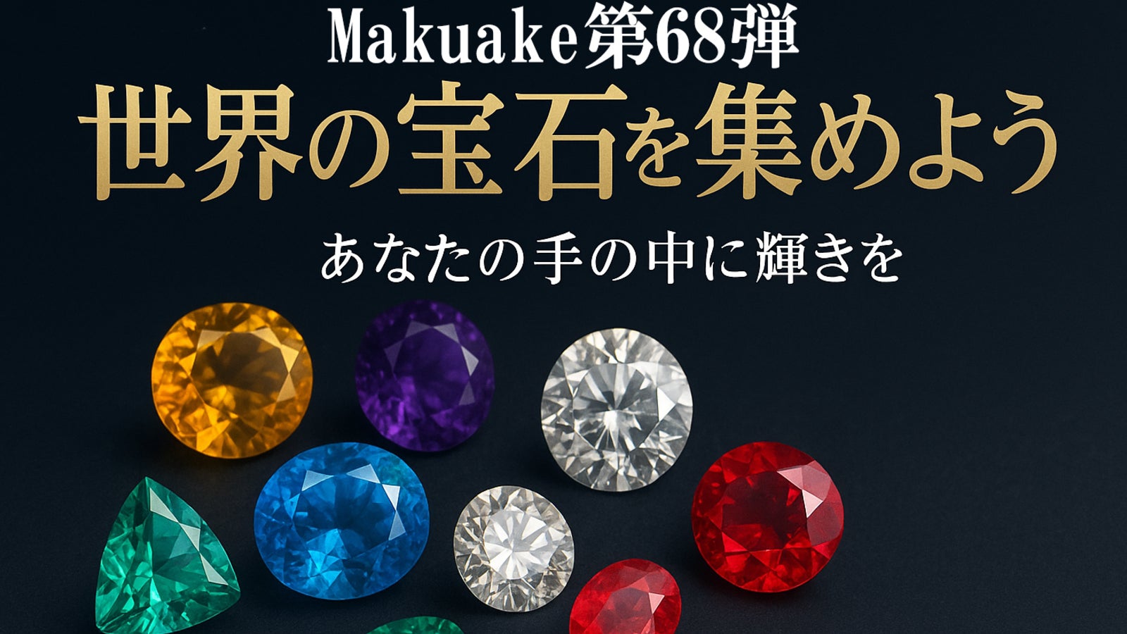 Makuake第68弾 世界の宝石を集めよう あなたの手の中に輝きを
