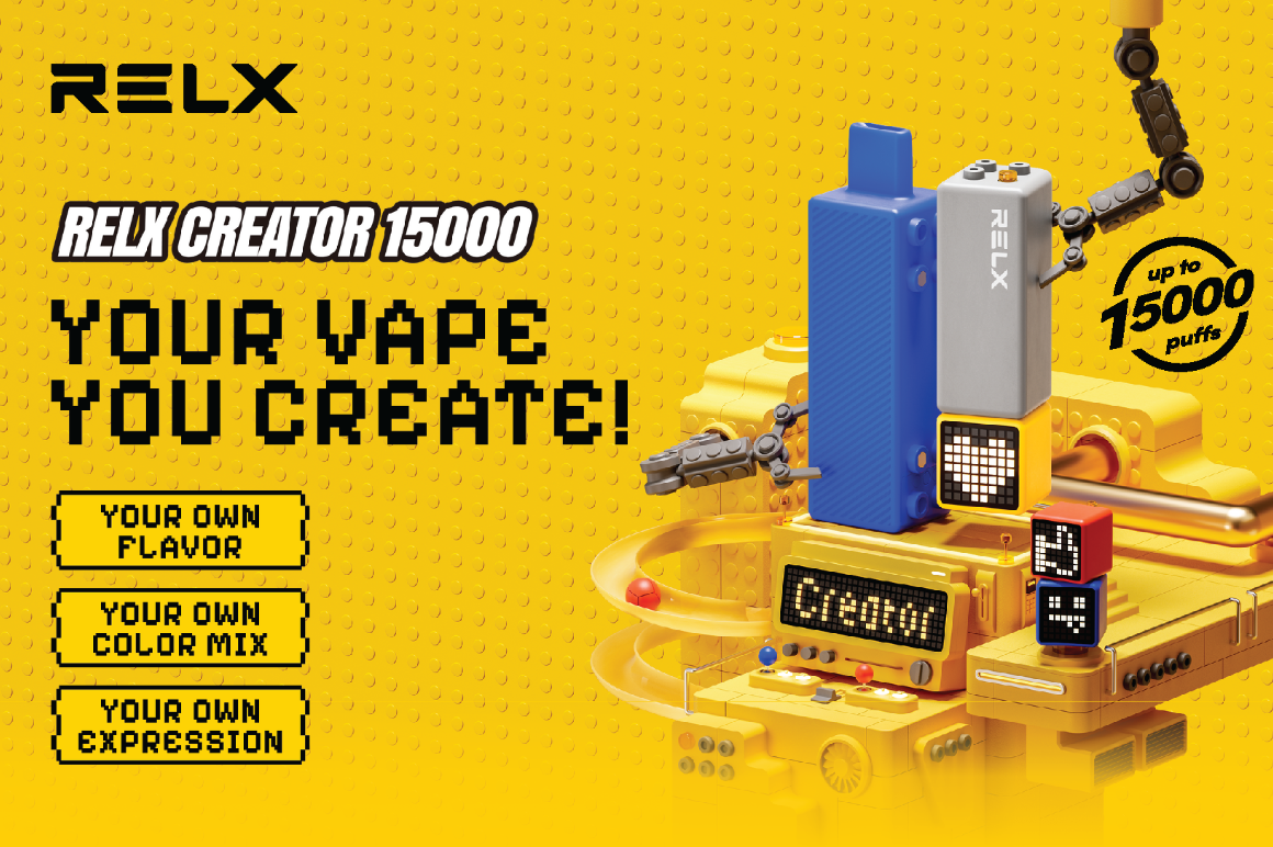 自分で創る!組み立てる!ブロック感覚の新しい電子シーシャ「RELX Creator」